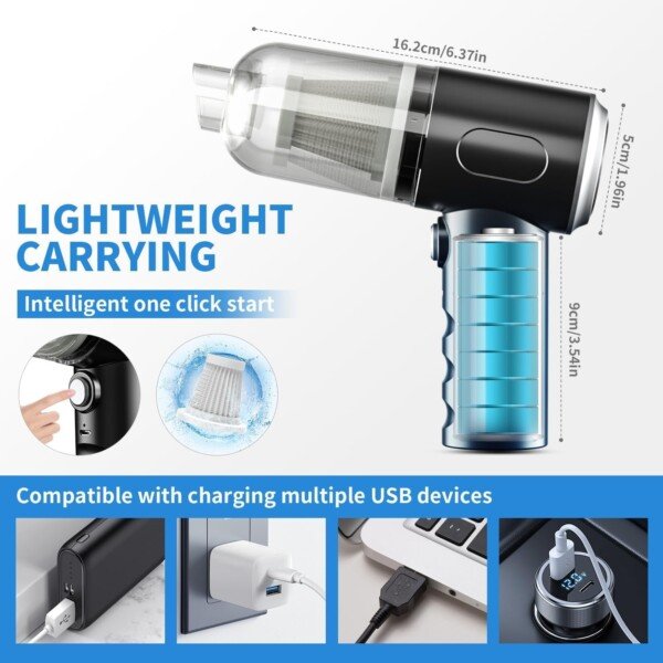 Handheld Air Blower for Cleaning Dust 120W - Image 2